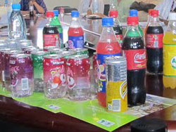 Photo of assorted beverages.