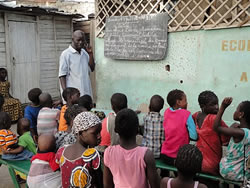 Photo of students learning in a classroom.